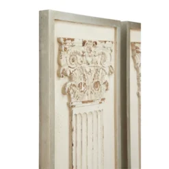 Vintage Wood Greek Columns Wall Decor Set Of 2 White - Olivia & May -Safavieh Store GUEST 44368ba1 309b 4a11 a107 66a7a4622058