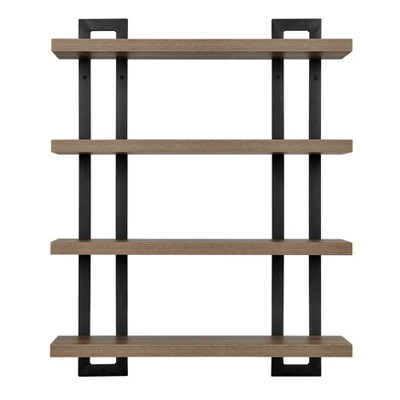 36" X 28.4" 4 Tier Floating Bracket Wall Shelf Unit - Danya B. 22 36" X 28.4" 4 Tier Floating Bracket Wall Shelf Unit - Danya B. - Image 20