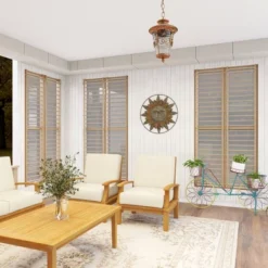 Metal Sunburst Indoor Outdoor Wall Decor With Distressed Copper Like Finish Brown - Olivia & May -Safavieh Store GUEST 4752e0e6 e001 4e17 912e 74f07f9c45d0