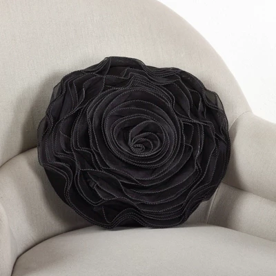 Saro Lifestyle Rose Design Throw Pillow 15 Saro Lifestyle Rose Design Throw Pillow - Image 13