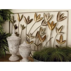 Contemporary Metal Wall Decor Brown - Olivia & May