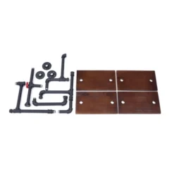 44.5" X 27.6" Tiered Horizontal Industrial Pipe Wall Shelf Brown/Black - Danya B. -Safavieh Store GUEST 4d73612c 99a8 4f8a 8ed2 7a9399869393