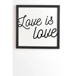 Eyesasdaggers Love Is Love Framed Wall Canvas Black/White - Deny Designs 12 Eyesasdaggers Love Is Love Framed Wall Canvas Black/White - Deny Designs -Safavieh Store GUEST 4e0bc7b7 bfe5 415d a95c 5598142021fb