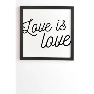 Eyesasdaggers Love Is Love Framed Wall Canvas Black/White - Deny Designs 7 Eyesasdaggers Love Is Love Framed Wall Canvas Black/White - Deny Designs - Image 5