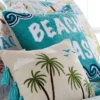 Beach Days Beach Please Decorative Throw Pillow Blue - Homthreads -Safavieh Store GUEST 52ecd27c 4e3a 464a 9f79 e16f0888333d