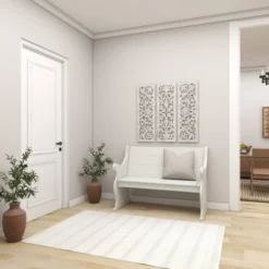 Wood Floral Handmade Intricately Carved Wall Decor Set Of 3 White - Olivia & May 21 Wood Floral Handmade Intricately Carved Wall Decor Set Of 3 White - Olivia & May -Safavieh Store GUEST 559cc7a9 ceb6 4301 91f8 24e821b7c5b8