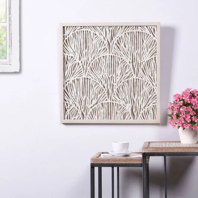 Coastal Coral Reef Rice Paper Shadow Box Wall Art Brown - StyleCraft 7 Coastal Coral Reef Rice Paper Shadow Box Wall Art Brown - StyleCraft - Image 5