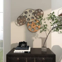 Metal Film Reels Wall Decor - Olivia & May -Safavieh Store GUEST 590e2581 4575 48de 81db 13ac20a472e8