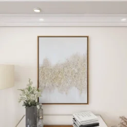 Glam Metal Abstract Framed Wall Art With Gold Frame Gold - CosmoLiving By Cosmopolitan -Safavieh Store GUEST 59214a3a f357 46e8 a558 5635364e2ad0