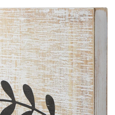 Wood Sign Home Wall Decor Beige - Olivia & May 4 Wood Sign Home Wall Decor Beige - Olivia & May - Image 2