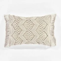 13"x20" Oversize Studio Chevron Macrame Lumbar Throw Pillow Cover With Fringes - Lush Décor 20 13"x20" Oversize Studio Chevron Macrame Lumbar Throw Pillow Cover With Fringes - Lush Décor -Safavieh Store GUEST 5b3cfe2c ee32 47af 8d71 ec9199d3867d