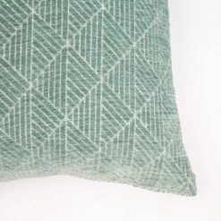 Geometric Chenille Woven Jacquard Reversible Throw Pillow - Freshmint -Safavieh Store GUEST 5c631e62 0111 4fb4 a31d 7861580a65ea