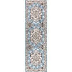 Kesan Vintage Medallion Area Rug - JONATHAN Y