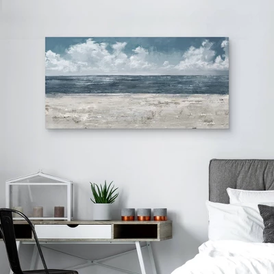 24" X 48" Beach Layers Light By Studio Arts Canvas Art Print - Masterpiece Art Gallery 5 24" X 48" Beach Layers Light By Studio Arts Canvas Art Print - Masterpiece Art Gallery - Image 3