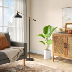 Crosby Schoolhouse Floor Lamp Black - Thresholdâ˘