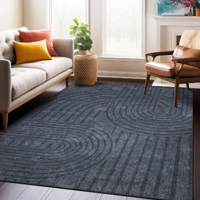 World Rug Gallery Contemporary Lines Machine Washable Area Rug 8 World Rug Gallery Contemporary Lines Machine Washable Area Rug - Image 6