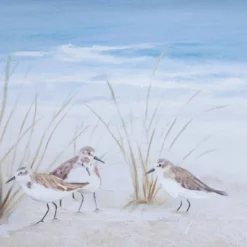 Canvas Bird Handmade Framed Wall Art With Silver Frame Blue - Olivia & May -Safavieh Store GUEST 61f9c51b 41b2 445a ab2a 014171dcc9bc