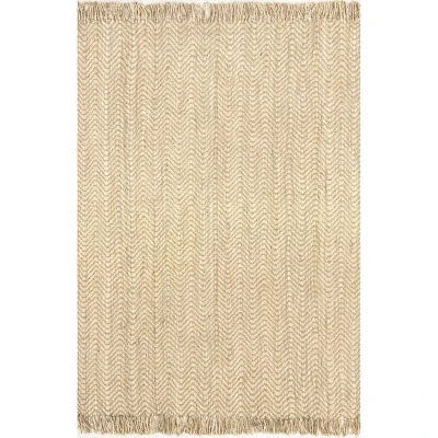 Hand Woven Don Jute With Fringe Rug - NuLOOM 9 Hand Woven Don Jute With Fringe Rug - NuLOOM - Image 7