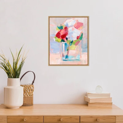 16" X 20" Abstract Flowers In Vase II By Ethan Harper Framed Canvas Wall Art - Amanti Art 5 16" X 20" Abstract Flowers In Vase II By Ethan Harper Framed Canvas Wall Art - Amanti Art - Image 3