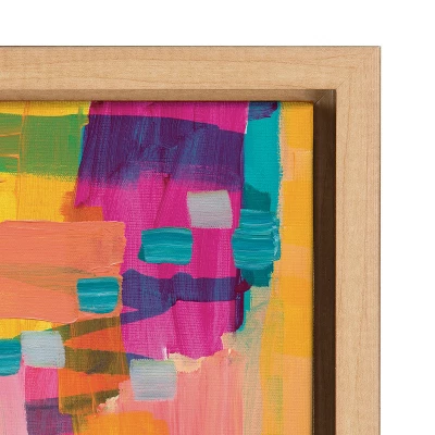 30" X 30" Sylvie I Feel Pretty Framed Canvas By Leah Nadeau Natural - Kate & Laurel All Things Decor 4 30" X 30" Sylvie I Feel Pretty Framed Canvas By Leah Nadeau Natural - Kate & Laurel All Things Decor - Image 2