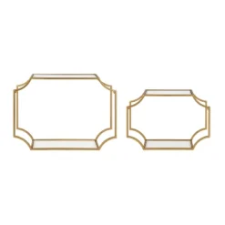 2pc Ciel Modern Glam Metal Wall Shelf Set - Kate & Laurel All Things Decor 9 2pc Ciel Modern Glam Metal Wall Shelf Set - Kate & Laurel All Things Decor -Safavieh Store GUEST 67e24f2d 07a1 400e a440 3c82b1318730