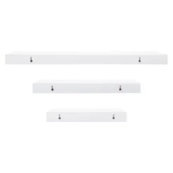 3pc Decorative Wall Ledge Shelf Set White - Nexxt