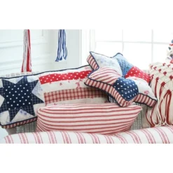 Gallerie II Quilted Star July 4th 10" X 24" Throw Pillow -Safavieh Store GUEST 6d35b4a0 bcfc 4880 8a75 a2e6c772cde4