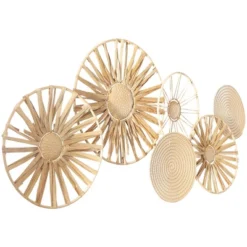 Metal Plate Wall Decor With Textured Pattern Brown - The Novogratz -Safavieh Store GUEST 6e091825 9556 4951 b261 60300209d7b2