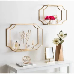 2pc Ciel Modern Glam Metal Wall Shelf Set - Kate & Laurel All Things Decor 10 2pc Ciel Modern Glam Metal Wall Shelf Set - Kate & Laurel All Things Decor -Safavieh Store GUEST 6e3fdf03 b072 45f2 bf74 2cd171b8d324