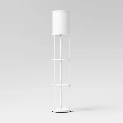 Shelf Floor Lamp White - Room Essentials™ 6 Shelf Floor Lamp White - Room Essentials™ - Image 4