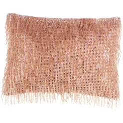10"x14" Luminescence Beaded Lumbar Throw Pillow With Tassels - Mina Victory -Safavieh Store GUEST 731ac0dd c4f2 41b2 b8d2 ffd3cd48f672