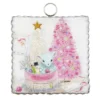 Round Top Collection Mini Gallery Vintage Deer - 1 Sign 7 Inches - Christmas Sign Pink - C21116 - Wool - Multicolored -Safavieh Store GUEST 73500900 57c0 4fee a8cf c7a8baebf56b