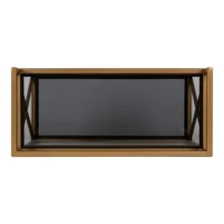 18" X 8" X 15" Blex Metal And Glass Wall Shelf Gold - Kate & Laurel All Things Decor -Safavieh Store GUEST 73c161b8 7652 4278 a9f9 caddd3224a66