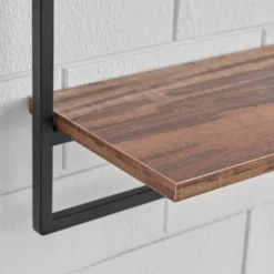 24" X 8" 4pc Rustic Industrial Framed Wall Shelf Set Black - Danya B. 10 24" X 8" 4pc Rustic Industrial Framed Wall Shelf Set Black - Danya B. -Safavieh Store GUEST 73c9130f 144c 4460 bfa3 2fdb4cf11173