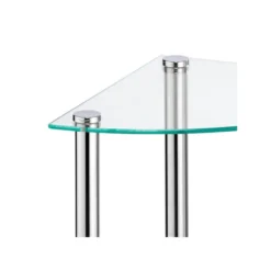 MDesign Glass/Metal Household Corner Organizer Shelf -Safavieh Store GUEST 745a47f0 9c65 484e 8f67 3ced46715574