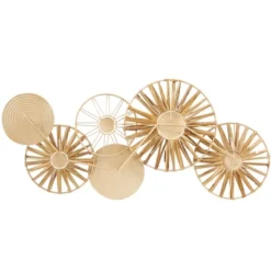 Metal Plate Wall Decor With Textured Pattern Brown - The Novogratz -Safavieh Store GUEST 7611acbc 35da 45fb b903 61271efca4bc