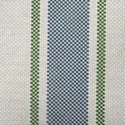 18"x18" Grain Sack Square Throw Pillow Blue - E By Design