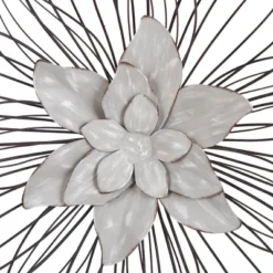 Set Of 3 Collection Of Floral Blooms Metal Wall Sculpture With Open Wire Petals White/Brown/Black - StyleCrfat 11 Set Of 3 Collection Of Floral Blooms Metal Wall Sculpture With Open Wire Petals White/Brown/Black - StyleCrfat -Safavieh Store GUEST 7c0b620f f435 46c2 ac93 69010bfd6529