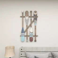 Coastal Wood Paddle Wall Decor With Arrow And Stripe Patterns - Olivia & May 32 Coastal Wood Paddle Wall Decor With Arrow And Stripe Patterns - Olivia & May -Safavieh Store GUEST 7c8d15ef 6ad7 4309 89ba 3766a26d6e84
