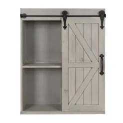 Decorative Wood Wall Storage Cabinet With Sliding Barn Door Rustic Gray - Kate & Laurel All Things Decor 14 Decorative Wood Wall Storage Cabinet With Sliding Barn Door Rustic Gray - Kate & Laurel All Things Decor -Safavieh Store GUEST 7c9e7347 548a 4240 86ff d74ffe7a46cb