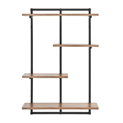 34.5" X 23.6" Rhodes 4 Tier Modern Floating Windowsill Wall Shelf Unit - Danya B. 14 34.5" X 23.6" Rhodes 4 Tier Modern Floating Windowsill Wall Shelf Unit - Danya B. - Image 12