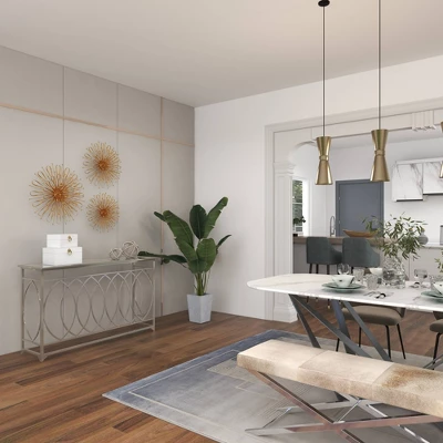 Set Of 3 Metal Starburst Wall Decors With Orb Detailing - Olivia & May 10 Set Of 3 Metal Starburst Wall Decors With Orb Detailing - Olivia & May - Image 8