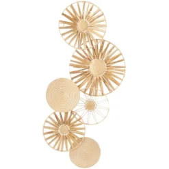 Metal Plate Wall Decor With Textured Pattern Brown - The Novogratz -Safavieh Store GUEST 8a41c82e 8fa6 40a5 b2e6 4c3c81670e11