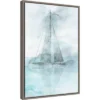 16" X 23" Sailing Boat II By Ken Roko Framed Canvas Wall Art - Amanti Art