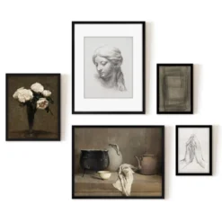 Americanflat 5 Piece Vintage Gallery Wall Art Set - Pot Kettle Still Life, Sculpture Study, Roses, Geometric Abstract By Maple + Oak 11 Americanflat 5 Piece Vintage Gallery Wall Art Set - Pot Kettle Still Life, Sculpture Study, Roses, Geometric Abstract By Maple + Oak -Safavieh Store GUEST 8a939922 90cf 4f84 ac01 b80be3e8b91b