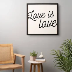 Eyesasdaggers Love Is Love Framed Wall Canvas Black/White - Deny Designs 11 Eyesasdaggers Love Is Love Framed Wall Canvas Black/White - Deny Designs -Safavieh Store GUEST 8c980a66 9c6d 4263 9794 3145becf3341