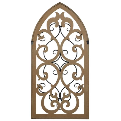 Traditional Wood And Metal Wall Sculpture Brown - StyleCraft 4 Traditional Wood And Metal Wall Sculpture Brown - StyleCraft - Image 2