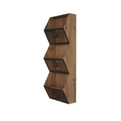 Burdock Rustic Wood And Metal Wall Vertical Storage Pockets Brown - Kate And Laurel All Things Decor, Uniek 9 Burdock Rustic Wood And Metal Wall Vertical Storage Pockets Brown - Kate And Laurel All Things Decor, Uniek -Safavieh Store GUEST 901200c5 a95b 4e5d 8852 30828f7bff1c