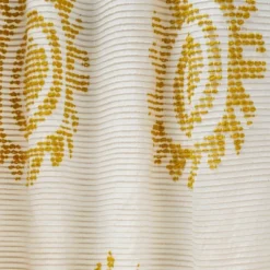 1pc 50"x84" Light Filtering Jacquard Curtain Panel Gold - Opalhouse™ Designed With Jungalow™ -Safavieh Store GUEST 914fca59 4940 4a38 977a d369d522b944