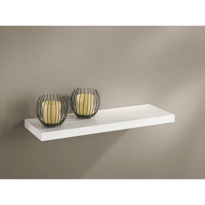 35.5" X 8" Big Boy Basic Shelf White - Dolle Shelving 3 35.5" X 8" Big Boy Basic Shelf White - Dolle Shelving